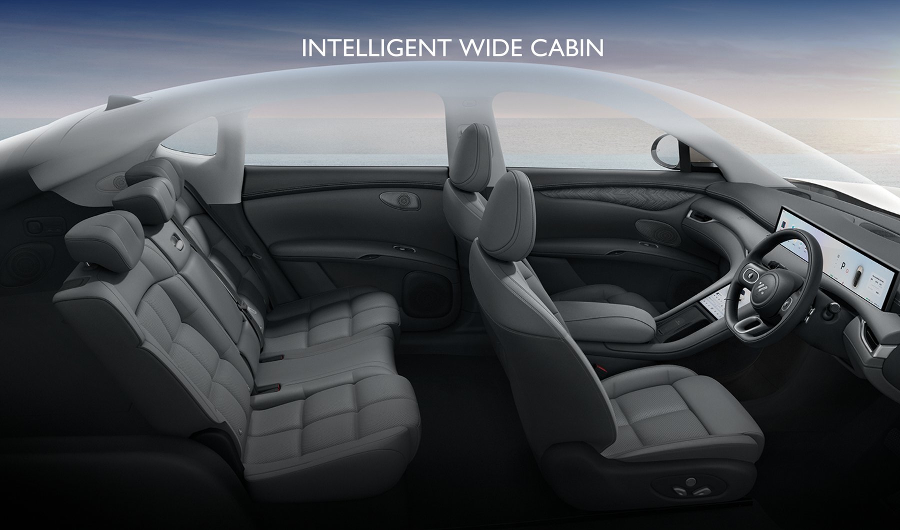IM6 ใช้ระบบขับขี่อัจฉริยะชุดเดียวกับ IM5 คือ ONE TOUCH iAD บนชิป Qualcomm Snapdragon 8295 และ NVIDIA Orin N พร้อมจอสัมผัสหลัก 26.3 นิ้ว คู่กับจอควบคุม 10.5 นิ้ว ระบบเสียง 7.1.4 Spatial Audio ลำโพง 20 ตัว ภายในกว้างขวางเน้นความสบายสำหรับผู้โดยสารแถวหลังเป็นพิเศษ