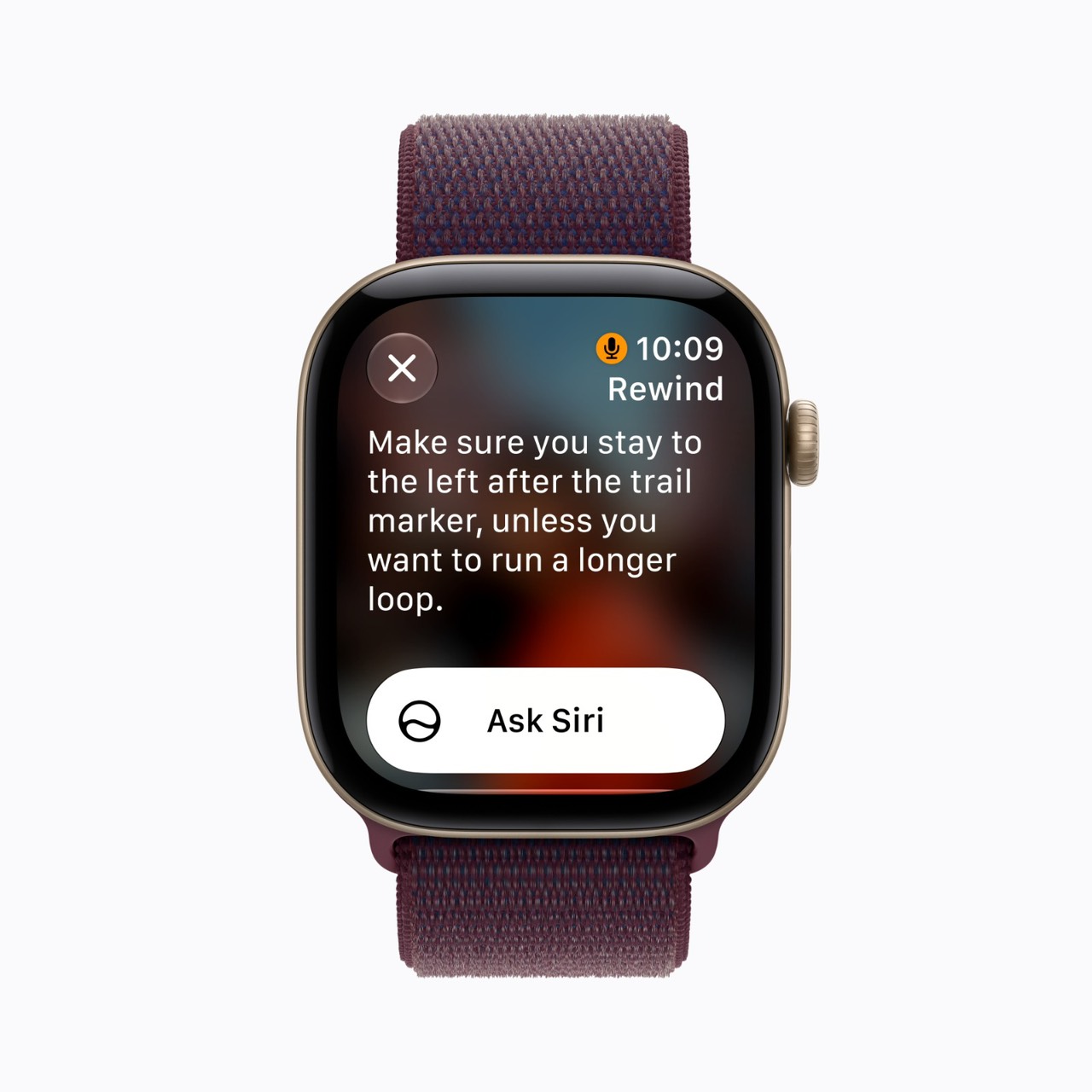 • Live Rewind — double-press the Digital Crown and the watch shows a text summary of the last 15 seconds of what was just said, in case you missed a few words