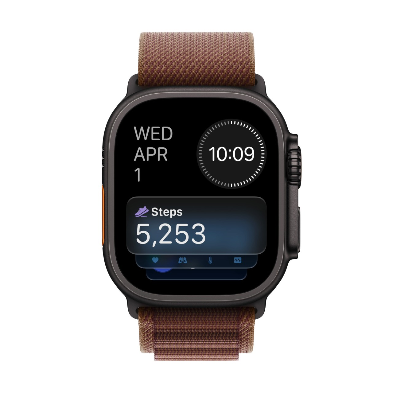 The step-counting system has been completely rebuilt with AI, making step counts and distance more accurate when running or walking indoors, with a real-time step-count widget on the watch face.