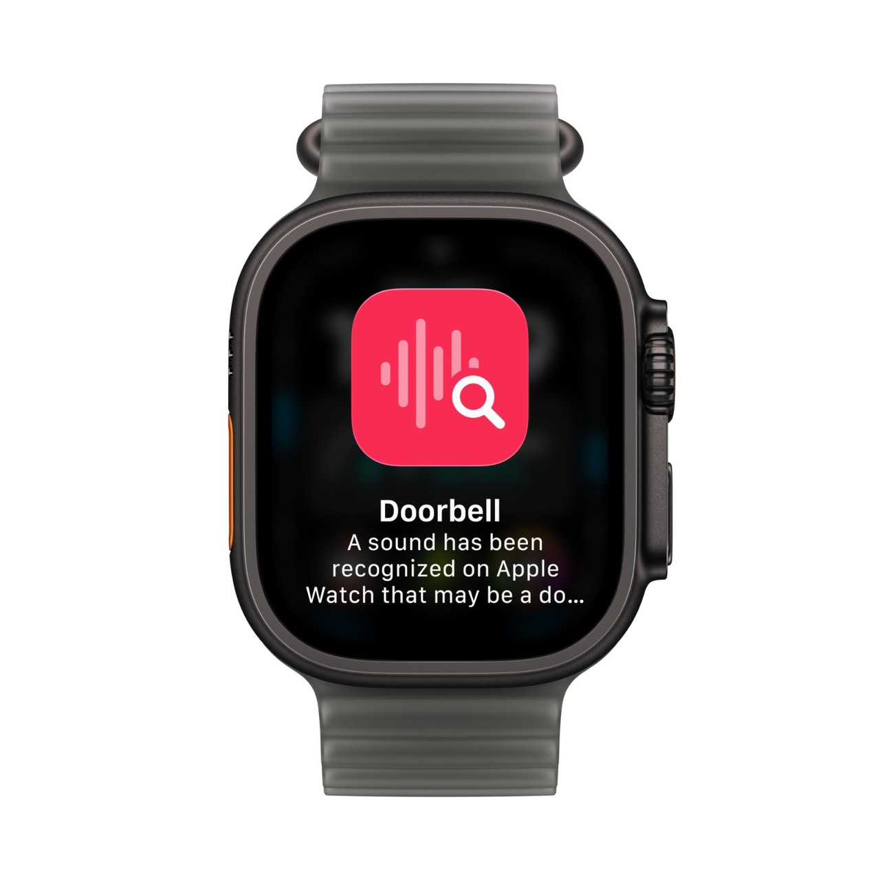 • Sound Recognition — alerts users who are hard of hearing or deaf when it hears an important sound, such as a siren, a fire alarm, a doorbell, or a baby crying, even without an iPhone nearby