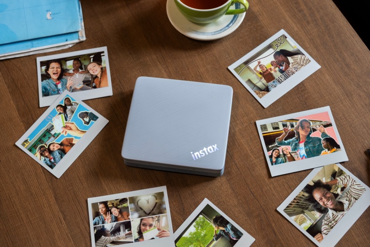 Fujifilm also launched the instax Link WIDE 2 smartphone printer under the theme "get more in the mix". It prints instax WIDE film, twice the size of mini film. The highlight is Photo Mixer, which combines several favourite photos into a postcard-style collage on one sheet. It comes in Duo Beige and Duo Blue, has faster Bluetooth, and connects to smartphones, tablets, computers, X Series cameras and the instax Pal 2. Price: 6,090 baht.