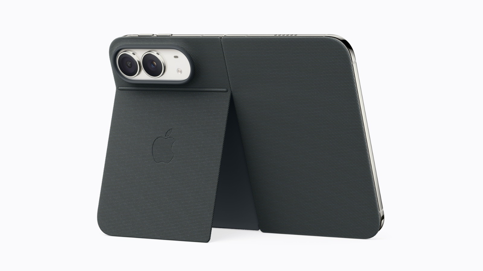 • iPhone Duo Case ($79) – in sand and navy, a 2-piece design wrapping around both sides of the phone